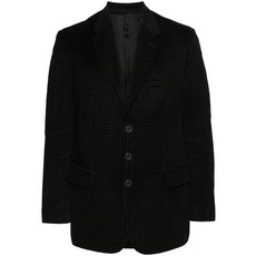 베르사체 중고 2000s 체크 노치드 라펠 블레이저