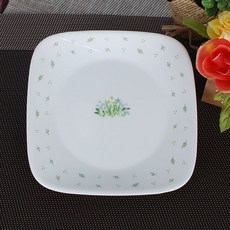 CORELLE 코렐-허브(HC) 코렐식기 강화유리 공기 대접 찬기 접시 백화점코렐 낱개판매, 허브(HC), 사각소접시