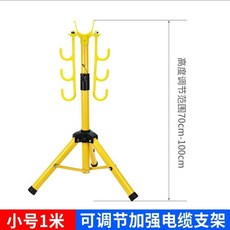 升降可調節伸縮工程線路絕緣電線電纜支架掛鉤工地三角架, 1個, 絕緣三勾0.71米可調節支架