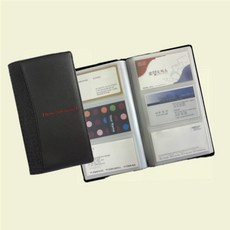 명함집 3단 블랙 120명분 명함보관함 데스크정리 강템, 1개