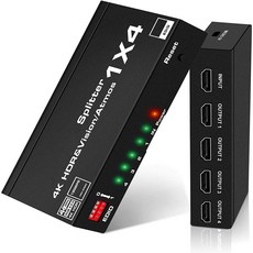 HDMI分配器 一進四出 4K 60Hz, 1個, 一進四出4k60hzRGB高階含變壓器