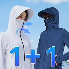 1+1 여름 쿨링 바람막이 등산 조깅 경량 냉감 자켓 kta343Kr