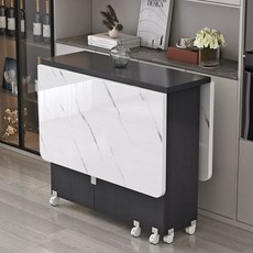 이동식조리대 확장형 주방 부엌 작은 접이식 테이블 홈바 작업대, 91  두꺼운판 길이 160 너비 80 높이 77 [블, 1개, 두꺼운판 길이 160 높이 80 + 77 B