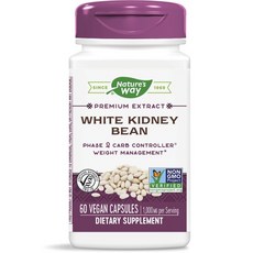 Nature's Way 白芸豆素食膠囊 1000mg, 60顆, 1個