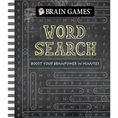 (영문도서) Brain Games - Word Search (Chalkboard - 320 Pages) Spiral, Publications International,..., English, 9781639383566