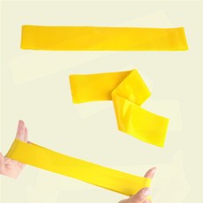 레지스탕스밴드 노란색 헬스 고무 밴드 (근력/재활) 쏙템, 1개