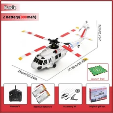 RC헬기 비행기 전투기 드론 무선 조정 카 자동차 오프로드 드리프트 포크레인 WLtoys k270 RC 헬리콥터 4채, 01 K270-2B800-OB