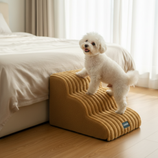 온다페스 강아지 계단 펫스텝, 1개, 카키