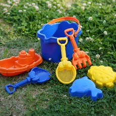 푸르베베 국내산 짱커요 대형 모래놀이 세트, 1개, 600g, 혼합색상