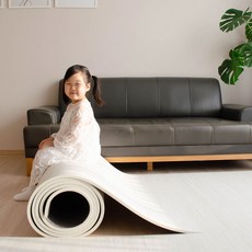 층간소음 방지 롤매트 거실 특대형 잘라쓰는 어린이집 아기 유아 발코니 매트, 12T(폭140), 소프트그레이, 1m, 소프트그레이