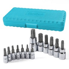 DURATECH 13종 비트 소켓 세트 정비용 공구 세트, 1세트, 13PCS