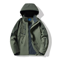 남성 스키복 세트 브라이트레드 컬러 카모플라주 디자인, 1개, 라이트올리브그린1 남성용