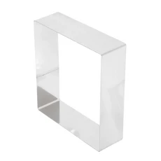 스테인리스 스틸 케이크 링 10인치 몰드 베이킹 도구 타원형 커터 디저트 페이스트리 치즈 쿠키 재사용 가, 02 25.70X25.70X5.00CM