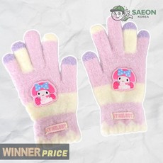 세이온 성창 방한장갑 마이멜로디 크림 소프트니트 아동겨울장갑