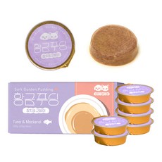 집사일기 반려동물 황금푸딩 간식 미니캔, 혼합맛(참치/고등어), 30g, 6개