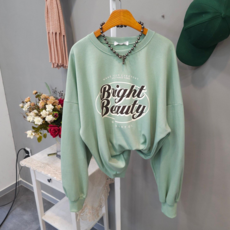 브라이튼 라운드 여유핏 맨투맨