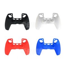 譜蕾兒電玩 PS5 無線控制器矽膠套 - 手把保護套 果凍套 搖桿手柄保護, 紅, 1個