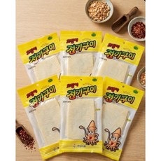 오징어 전기구이 오징어 90퍼센트 함유 추억의 간식 안주용, 50g, 5개