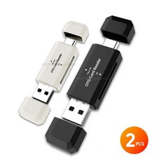 카드 리더 USB Type TF SD, 2pcs mixed