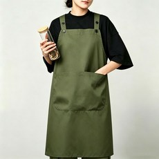 圍裙廚房潑水薄款烘焙餐飲露營理髮師奶茶寵物店兩面工服罩衣