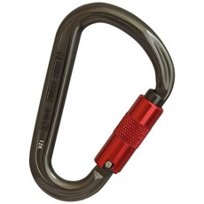 英國 ISC HMS Karabiner SS Supersafe (3-way) HMS鋁合金三段鎖鉤環KH204SS, 灰色, 1個