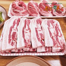 문경쑥돈 1등급이상 생고기 오겹살 구이용, 2개, 500g