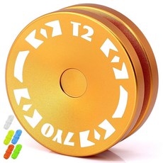 7YO Looping Yoyo 합금 금속으로 제작 아동용 최고의 초보자 요요 T2 2A 반응성 5줄 포함 - 그래스 그린 378215, 골든