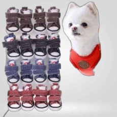 파스텔 캔버스화 산책애견신발 강아지외출용품 블랙/1호 강아지신발, 본상품