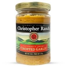 크리스토퍼 랜치 올리브 오일 다진 마늘 | 캘리포니아 재배 Christopher Ranch Chopped Garlic in Olive Oil | California-Grown F, 9 Fl Oz (1팩), 1개, 255g