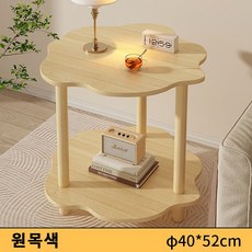 소파 옆 테이블 거실 사이드 테이블 심플 미니 원목 협탁, 원목색 40*52cm