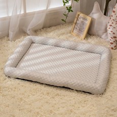 寵物窩 狗窩 貓窩 透氣清涼 寵物墊 四季通用 狗墊 貓墊, 灰色,S 40*30cm 1.5公斤內, 1個