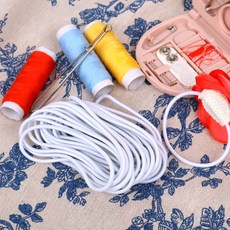 의류수선 고무줄 2.5mm 5미터 흰색 바느질끈