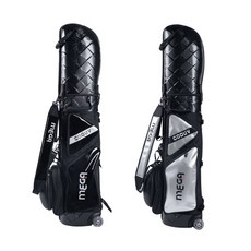 MEGA GOLF 鐵甲武士X硬殼球袋 #9239（黑/銀）- 藍鯨高爾夫，堅固耐用，輕巧便攜，時尚有型, 1個