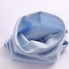 가을 겨울 얇은 울 니트 목도리 남녀공용 따뜻한 보온 넥워머 얇은니트 니트목도리 겨울넥워머 여성넥워머 목워머 울스카프 니트스카프 부드러움 따뜻함, 라이트블루 롤드엣지, 1개