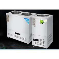 냉면 육수 슬러시 1구 식혜 냉각기 살얼음 업소용 동치미 제빙기 40L 외통 냉장고, 단일(45kg) 201 스텐