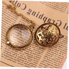 휴대용 시력보조 장신구 원형 렌즈 체인 액세서리 고전 문양 보석 장식 착용 독서, 1개, 에펠탑