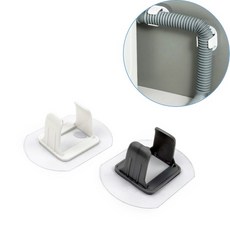 [샵피카] 배수관고정클립 배수호스고정 세탁기배수관고정클립 식기세척기배수호스고정 배수호스고정홀더, 화이트