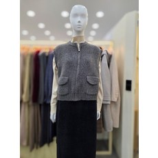 플라스틱아일랜드 아웃포켓 니트집업 베스트 PR7XD0G4DJ 574112