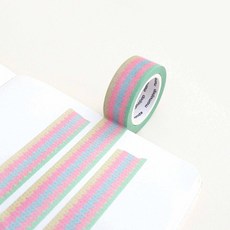 모모마테 파스텔 뜨개 니트 마스킹테이프, 단품, 단품