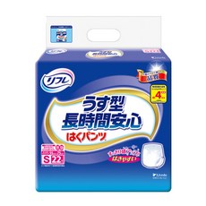 【日本原裝進口】利護樂成人紙尿褲 四次尿量 S/22、M/20、L/18、LL/16、3L/14 褲型 好穿好脫, 4個, 箱購,S-4包/箱, 小型, 22片