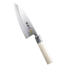 KAI 貝印 関孫六 長壽 ST 左手專用德巴刀 歐式刀, 1個, 銀色 + 木質