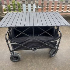 【Shark家具】陞降露營推車營地拖車戶外可折疊超大野營手拉車小推車野餐車擺攤, 1個, 單車,mini款窄輪