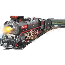 전기 RC 열차 세트 모델 객차 및 장거리 트랙이 있는 기관차 청소년 성인을 위한 선물모델 623B, C