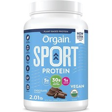 Orgain 運動蛋白粉 巧克力口味, 911.7g, 1個, 911.7g