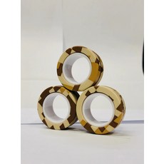 손가락 자석 반지 피젯 장난감 세트 성인 스피너 링 스트레스 해소 불안 완화 치료 3 개, [20] Khaki, 1개