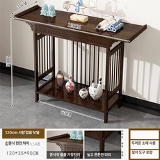 얇은콘솔 현관 슬림 우드콘솔 인테리어 장식장, 확장 두꺼워진 120cm 서랍 미포함 35cm