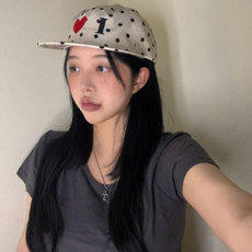 드리뮤즈 도트 아이러브 캠프캡 스냅백