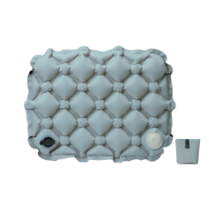 에어비오 휴대용 에어방석 비행기 기내용 꼬리뼈보호 여행용, 라이트그레이