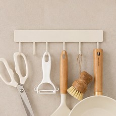 잇어스홈 무타공 주방 조리도구 걸이 30cm, 크림화이트, 1개 크림화이트, 1개