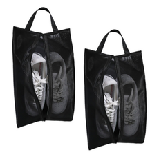 환기 기능 있는 지퍼식 골프용 여행 신발 가방, 2개, 회색